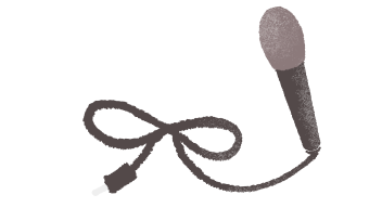 相模原音楽フェスで使用するマイクのイラスト