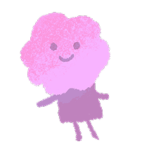 ピンクの花の妖精のイラスト