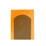 猿島のトンネルのイラスト