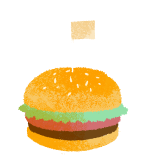 横須賀バーガーのイラスト