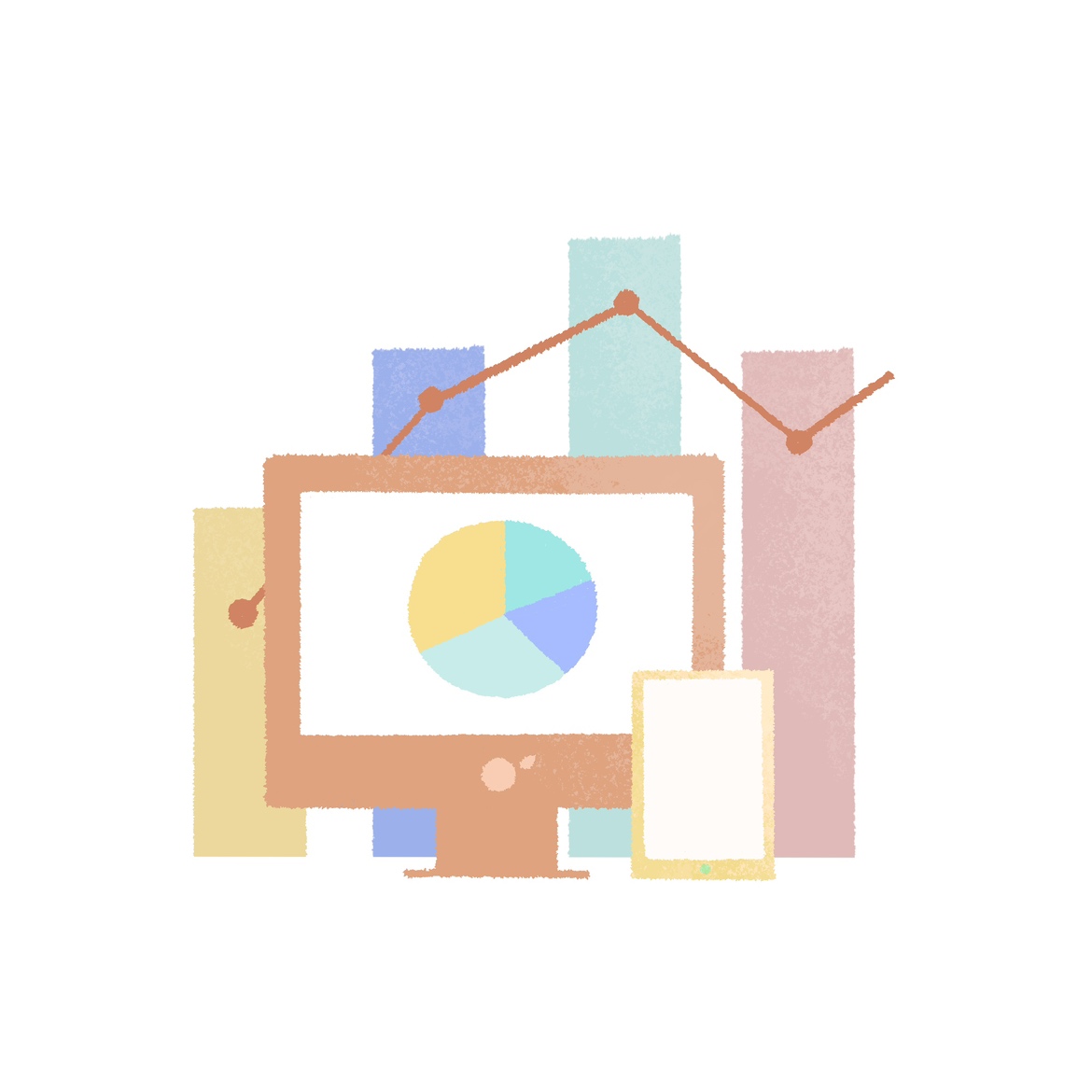 Webモニターのイラスト
