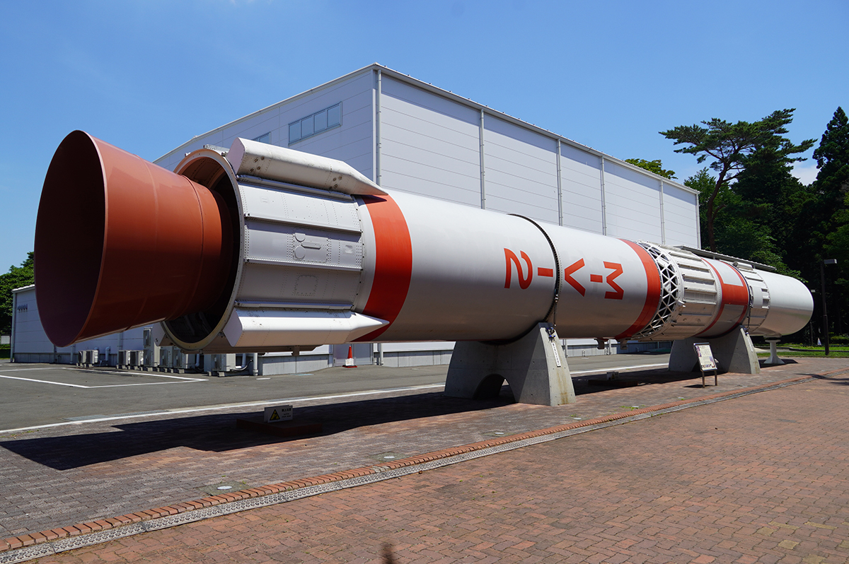 JAXA相模原キャンパスの実物大ロケット