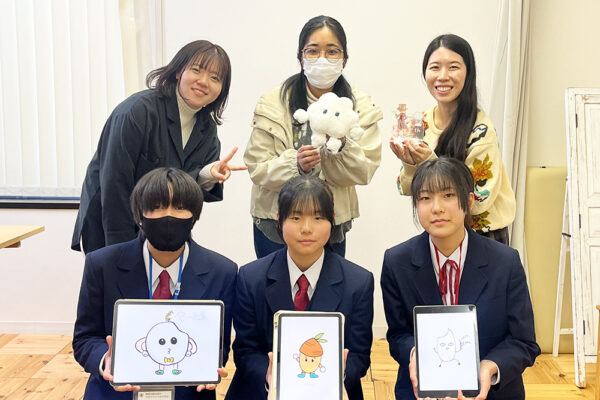 海老名市の中学生 デザインの職場体験